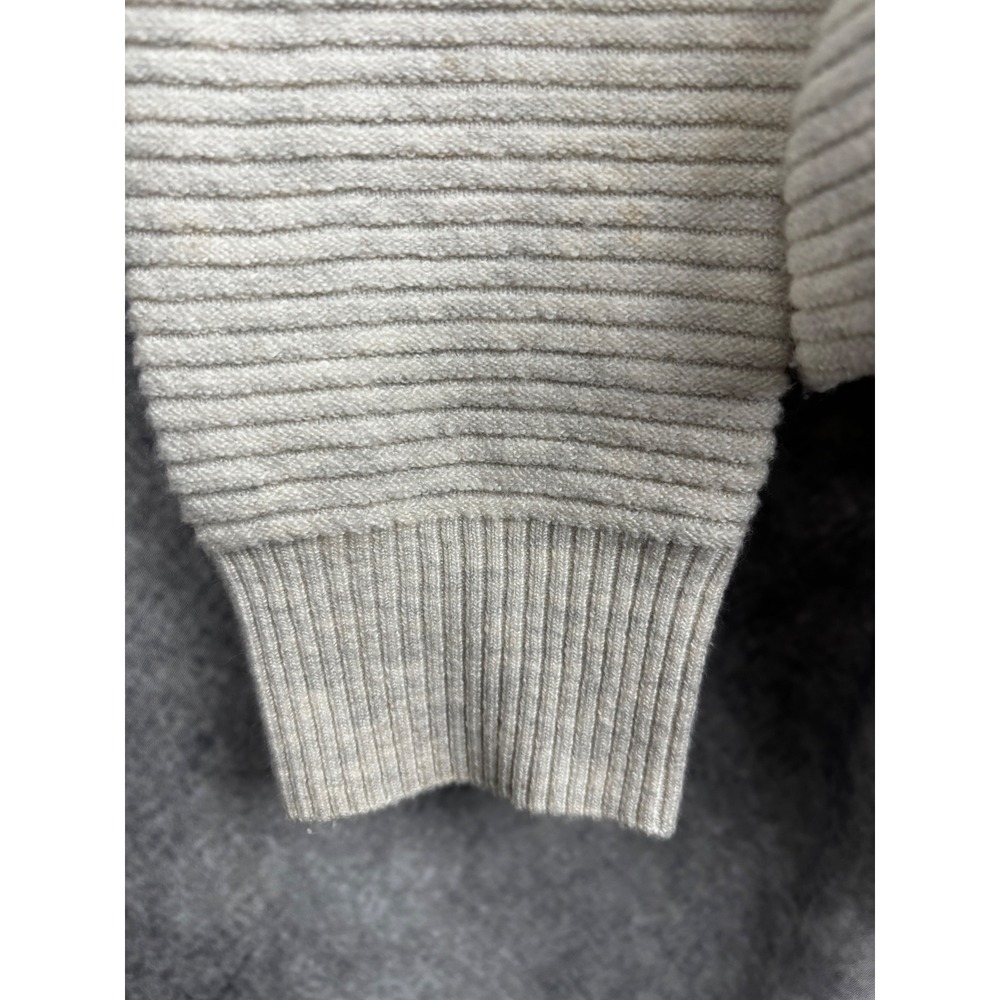 KUHL Women's Solace Sweater Wool Blend Ribbed Cowl Neck in Natural Size Small - Picture 3 of 10